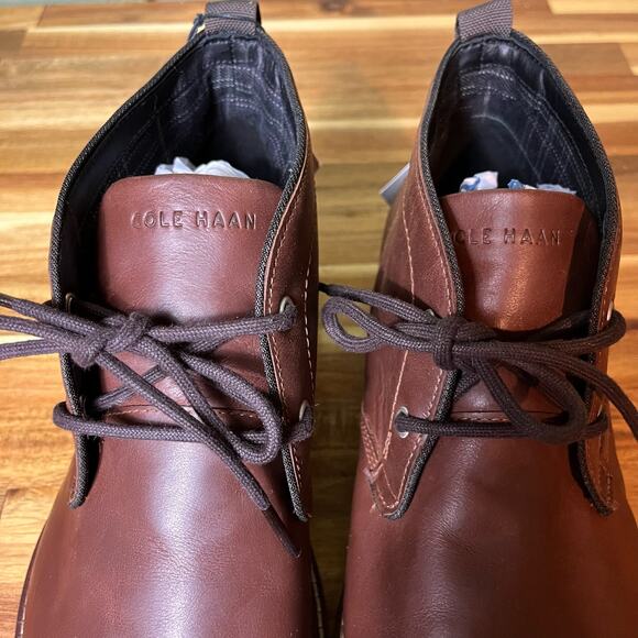 Cole Haan NWOB Midland Lug Sole Water Resistant Chukka Boots Men Size 7.5 New - Picture 3 of 13